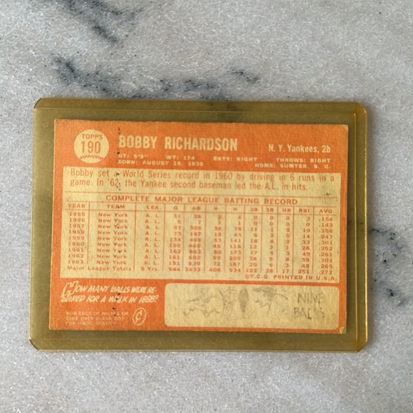 1960s New York Yankees Bobby Richardson collection - Picture 2 of 4